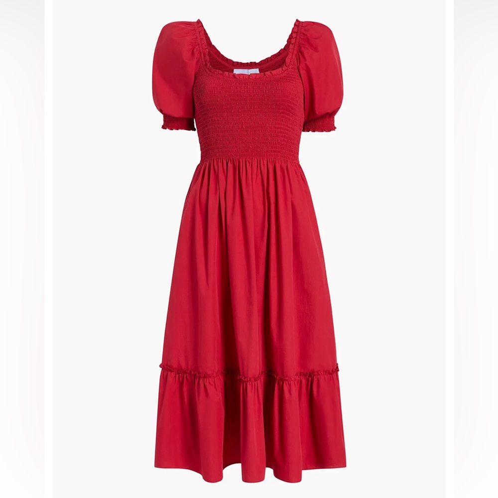 Hill House Louisa in Victorian red cotton